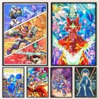 ราคา อะนิเมะ Rockman Megaman โปสเตอร์แฟนซีโปสเตอร์ผนังสําหรับห้องนั่งเล่นบาร์ Vintage ตกแต่งภาพวาดผ้าใบ (52816601231)