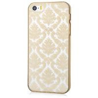 ราคา Apple iPhone 5 5S Transparent Damask Vintage Case -Gold (49615067122)