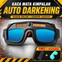 ราคา แว่นตาเชื่อม Auto Darkening True สี Cermin Kimpalan พลังงานแสงอาทิตย์ Anti Glare Tukang หน้ากากเชื่อมแว่นตาความปลอดภัย (53064865799)