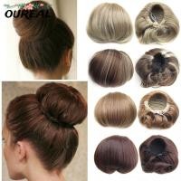 ราคา OUREAL แฮร์พีชผมหางม้า Extensions วิกผมอุปกรณ์เสริม Drawstring ผมสังเคราะห์ Scrunchie Updo (56665440170)
