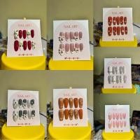 ราคา เล็บเจล 100% เล็บปลอม พร้อมอุปกรณ์ติดเล็บครบชุด ราคาน่ารัก ทำมือทุกชิ้น (43564178082)