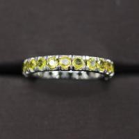 ราคา แหวนพลอยบุษราคัมน้ำทองบางกะจะ(Yellow Sapphire) เรือนเงินแท้ 92.5% ชุบทองคำขาว ไซด์นิ้ว58 หรือเบอร์ 8 US (9082321845)