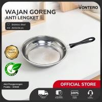 ราคา Votero Teflon กระทะสแตนเลสเทฟลอน มีให้เลือก 3 ขนาด ราคา AH643 NEW AH643 (40482454893)