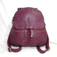 ราคา UNGU [PRELOVED] Kulas กระเป๋าเป้สะพายหลังหนังแท้และกระเป๋าสะพายไหล่ 2 in 1 ผู้หญิงสีม่วงสีม่วงสีม่วง (24196544496)
