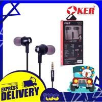 ราคา หูฟังมือถือ ราคาถูก เสียงดี Oker Small Talk Stereo Earphones H-122 สีดำคุยรับสายได้ (18958685330)