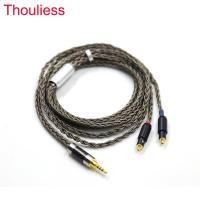 ราคา คุณภาพสูง 2.5 มม.4.4 มม. XLR 3.5 มม. 16 Core Silver Plated สายหูฟังสําหรับ Shure SRH1540 SRH1840 SRH1440 (56013483203)