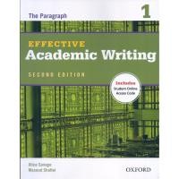ราคา EFFECTIVE ACADEMIC WRITING SECOND EDITION: 1: STUDENT BOOK 21x28x1 (26117334064)