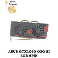 ราคา การ์ดจอUSED ASUS GTX1060-O3G-SI 3G | 6 เข็มหมุด | GDDR5 | การ์ดจอ | GTX 1060 (56462184156)
