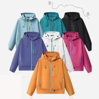 ราคา MNO.9 Jacket Hooded 7870 แจ็คเก็ตผ้าร่ม มีฮู้ด เนื้อผ้า2ชั้น กันลม กันแดด มีกระเป๋าหน้า ชายเสื้อและฮู้ดปรับจั๊มได้ (41322861766)