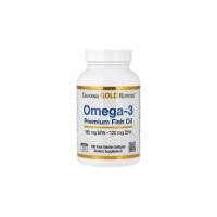 ราคา California Gold Nutrition, Omega-3 Premium Fish Oil, 100 Fish Gelatin Softgels (1,100 mg per Softgel) (57513608556)