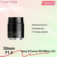 ราคา TTArtisan 50 มม.F1.4 Full Frame เลนส์รูรับแสงขนาดใหญ่สําหรับ Sony E Canon RF Nikon Z Sigma L Leica L รูรับแสงขนาดใหญ่เลนส์ A7CII A7CR (57366782238)