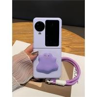 ราคา แฟชั่นเกาหลี ins ตลกสีม่วง Ghost Holder เคสโทรศัพท์พร้อมสายคล้องมือสําหรับ OPPO Find N3 Flip findn3 Flip Find N3 Flip Cover (29309737609)