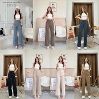 ราคา (S-2XL)ขากระบอกกลาง ผ้าป๊อกกี้เนื้อนุ่ม แต่งกระเป๋าปืน ตะขอหน้า เอวสูง ทรงสวย (27166045591)