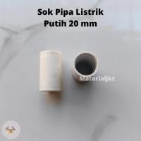 ราคา Sok White 20mm Conduit / Elbow / Keni Electric Pipe Konduit 20 mm Peralon Paralon Item milli เข่า (26835731000)