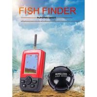ราคา 25% แบบพกพาไร้สาย Fish Finder 45 M/135FT Sonar ความลึก Sounder Alarm Ocean River Lake echo sounder (54417484491)
