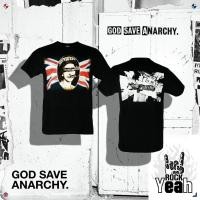 ราคา เสื้อวง Sex Pistols ลาย God Save The Queen พังค์วินเทจ Graphi สีดำ SPL493 (618421015)