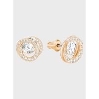 ราคา SWAROVSKI ต่างหู Intertwined Hoop Stud Earrings สี Rose Gold - ต่างหูคริสตัล สวารอฟสกี้ ของแท้ 100% สวย สภาพดี ใหม่มาก (53011778850)