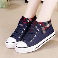 ราคา MC3 ️Kasut Wanita Jeans Women Denim Low Top Wedges Sneaker Fashion Blue Jeans Shoes (45166704769)