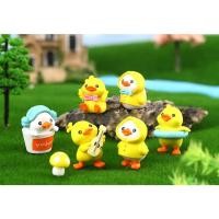 ราคา เป็ดเหลืองน่ารัก / เป็ด / ลูกเป็ด เค้ก ท็อปเปอร์ / ตุ๊กตา (ชุด 6 ชิ้น) (43257040361)
