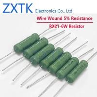 ราคา 5pcs 0.05-820 Ohm RX22-6W ความต้านทานบาดแผลสายไฟ 5% ตัวต้านทาน 1-15K 1.2K 1.5K 1.8K 2K 3.3K 10K 12K 2.2R 24R 39R 100R 120R 150R 240R 360R 430R (27329333469)