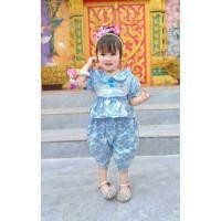 ราคา ชุดไทยเด็ก โจงกระเบนชุดไทยสีฟ้า (52511777026)