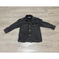 ราคา เสื้อเชิ้ตยีนส์เด็กชาย เสื้อแจ็คเก็ตเด็กชาย ยีนส์สีดำฟอก Zara size 116 (26062891484)
