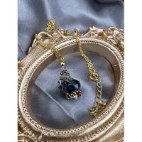 ราคา สร้อยคอชุปทองประดับจี้ถักคริสตัลทรงตะกร้อ (28675265533)