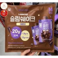 ราคา Labnosh Slim Shake ช็อกโกแลต 45g x 14 แพ็ค | เขย่าทดแทนมื้ออาหารโปรตีนสูง | ผลิตในเกาหลี (42331735753)