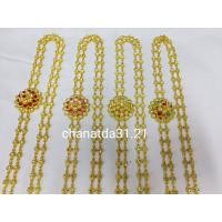 ราคา สังวาลย์ชุดไทย สายสะพยายสำหรับชุดไทย สังวาลย์ลายก็อบเป่าแล่นมีสีให้เลือกคะ (23124571030)