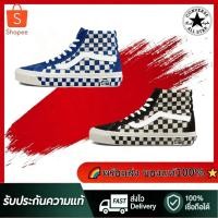 ราคา 【การอนุญาตแบรนด์】Vans Sk8-Mid Reissue Black And White Low Top Modest Canvas Unisex Sneakers (42231782815)