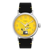 ราคา TIMEX TW2V60400 Standard x Peanuts Featuring Snoopy St Patrick's Day นาฬิกาข้อมือผู้ชาย สายหนัง สีดำ หน้าปัด 40 มม. (23357647257)