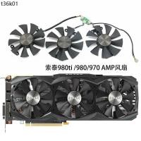 ราคา ZOTAC/ZOTAC GTX 970 980 980Ti/TITANX AMP กราฟิกการ์ดพัดลมระบายความร้อน GA91S2H (45017133380)