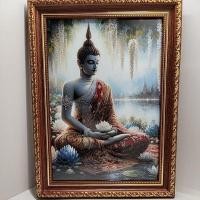 ราคา ภาพพระพุทธเจ้าพร้อมกรอบ สำหรับสักการะบูชา,ประดับตกแต่งบ้าน,ภาพมงคลสำหรับของขวัญของฝาก (25692879607)