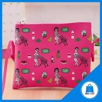 ราคา ‼ ถูกที่สุด ‼ กระเป๋าสะพายข้างลายการ์ตูน สีชมพูเข้ม (2885757220)