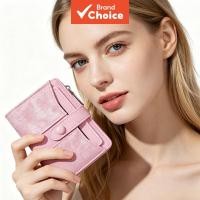 ราคา สินค้าพร้อมส่ง กระเป๋าสตางค์ BAELLERRY ยูนิเซ็กส์ ขนาดเล็ก แบบพับสองตอน ผ้าเดนิม ถอดช่องใส่บัตรได้ วัสดุหนังเทียมปิดเปิดด้วยกระดุม มีซิปใส่เหรียญ เหมาะสําหรับนักเรียน ของขวัญประจําวัน ขนาดกระเป๋าใส่เง