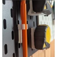 ราคา GANTUNGAN 3D พิมพ์ตะขอแขวนกล่องดินสอโดยใช้ตะขอแบบแยกส่วน - Pegboard Perforated Board S448 (56167213213)