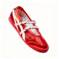 ราคา Mexico 66 TGRS รองเท้าลําลองบัลเล่ต์ Onitsuka Tiger First Double Strap Mary Jane Flat Shoes GRIM (51565702839)