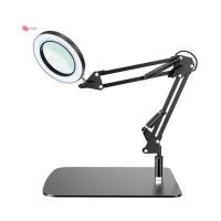ราคา georg33 แว่นขยายขนาดใหญ่พร้อมไฟ LED และขาตั้ง, โคมไฟตั้งโต๊ะสําหรับอ่านหนังสือสําหรับ Craft Hobby Close Work (45363935736)