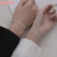 ราคา คังนัน ชุดสร้อยข้อมือสแตนเลส, ทอง/เงินสแตนเลสคริสตัลหัวใจโซ่, เรียบง่าย อิน สแตนเลสสร้อยข้อมือคู่คู่ (51115746442)