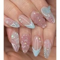 ราคา เล็บเจล ดอกไม้นูน สวยมาก หวานเกาหลี (24983472676)