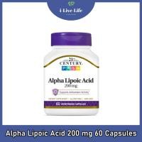 ราคา 21st Century - Alpha Lipoic Acid 200 mg 60 Capsules กรดอัลฟาไลโปอิก (41302475885)