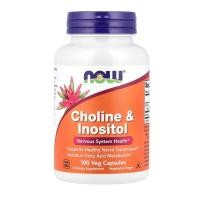 ราคา NOW Foods, Choline & Inositol x 100 แคปซูล (Veg Capsules) (52910279723)