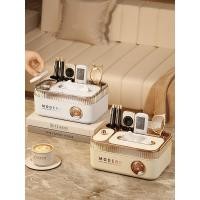 ราคา กล่องใส่กระดาษทิชชูแบบหรูหราสำหรับโต๊ะทำงาน ห้องนั่งเล่น ห้องนอน ข้างเตียง พร้อมช่องเก็บรีโมทคอนโทรล ดีไซน์เรียบง่ายสไตล์อินส์ (54466858324)
