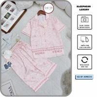 ราคา เซตชุดนอนผู้หญิง เสื้อแขนกุด กางเกงขาสั้น ผ้าไหมซาตินคุณภาพสูง Xumaki Store S090214 (43358826616)