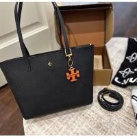 ราคา กระเป๋า Tory Burch Emerson small top zip tote leather bag crossbody (outlet) อุปกรณ์ครบ มีกล่อง (45266590976)