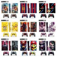 ราคา 50 สีสติกเกอร์ผิวใช้งานร่วมกับ Sony Playstation 5 Slim Disc & Digital Edition ไวนิล Decal รูปแบบชุดฟิล์มป้องกันสําหรับ PS5 Slim คอนโซลและ 2 ชิ้น Controller (44666793910)