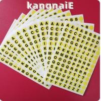 ราคา KANGNAI สติ๊กเกอร์ตัวอักษร 1170 ชิ้น, สติ๊กเกอร์ชุดตัวอักษรกระดาษกาวในตัว, 10 แผ่น 0.39 นิ้วกลมเล็กสติกเกอร์อักษร A ถึง Z (51510974507)
