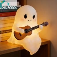 ราคา น่ารักฮาโลวีน Ghost Night Light เรซิ่นกีตาร์โคมไฟตั้งโต๊ะเครื่องประดับอ่านหนังสือ [Ciflying.th] (41083222031)