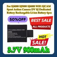 ราคา สําหรับ SJ4000 SJ5000 SJ6000 WIFi SJCAM กล้องแอคชั่นสปอร์ต DV SJ แบตเตอรี่เฉพาะ 3.7V 900mAh แบตเตอรี่ลิเธียมไอออนแบบชาร์จไฟได้ 6 ชิ้น (51062140454)