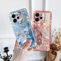 ราคา HP OPPO RENO 15F / RENO 14F Softcase with Floral Frame Motif - Aesthetic Fashion Case - Silicone (49507347109)